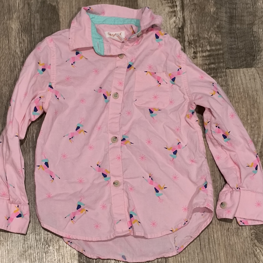 Unicorn Button Down Shirt